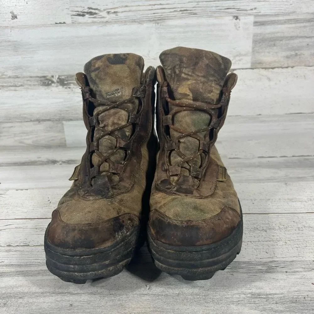 Rocky Men's‎ Gore Tex Hiking Boots Camouflage Mid Calf Brown Size 12M